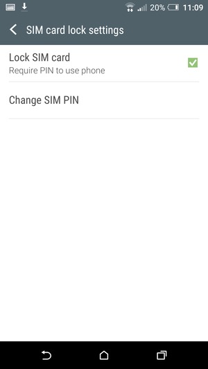 Select Change SIM PIN
