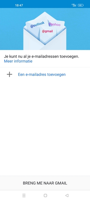 Selecteer Een e-mailadres toevoegen