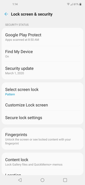 Your phone is now secure with a screen lock
