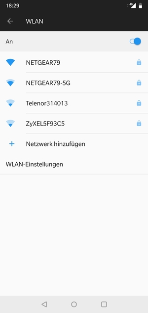 Wählen Sie das Wireless-Netzwerk, zu dem Sie eine Verbindung herstellen möchten