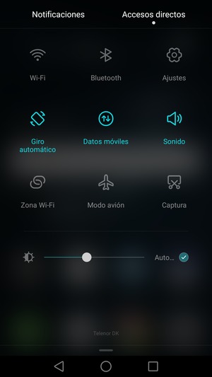 Seleccione Sonido para cambiar al modo de vibración