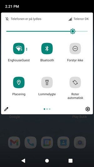 Slå Wi-Fi og Bluetooth fra