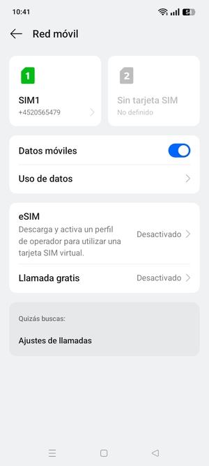 Seleccione eSIM