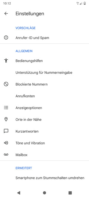 Wählen Sie Mailbox