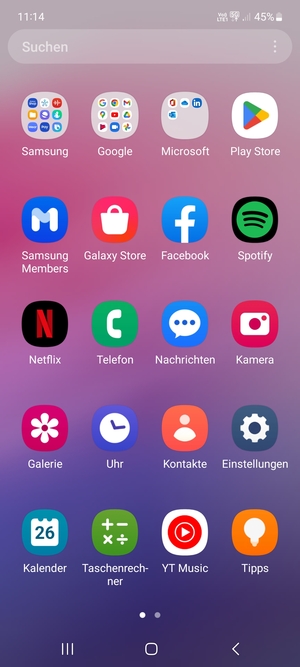 Wählen Sie Einstellungen