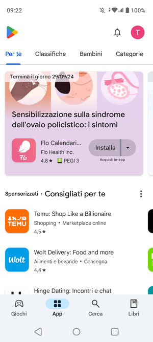 Seleziona Cerca