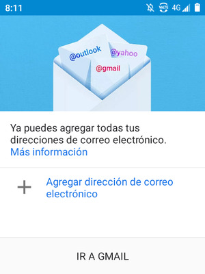 Seleccione Agregar dirección de correo electrónico