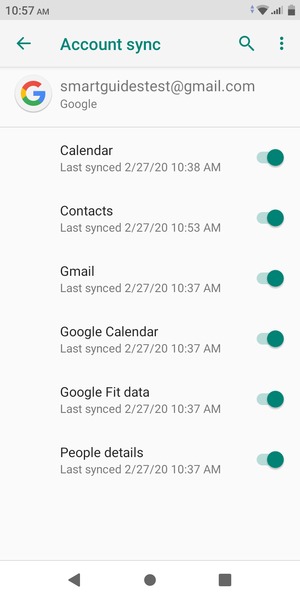Make sure Contacts is selected and select the Menu button