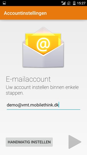 Voer uw e-mailadres in en selecteer Volgende