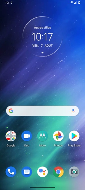 Sélectionnez Google