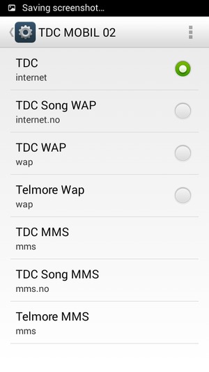 Select the Menu button