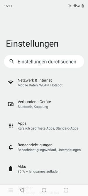 Wählen Sie Netzwerk & Internet