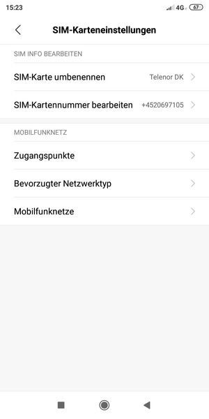 Wählen Sie Bevorzugter Netzwerktyp