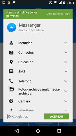 Seleccione ACEPTAR