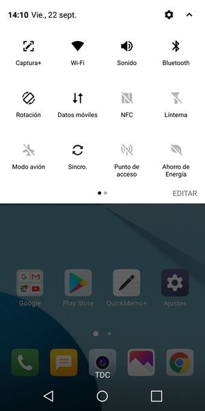 Desactive Wi-Fi  y Bluetooth