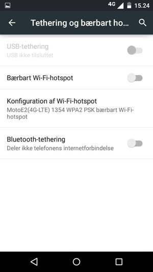 Vælg Konfiguration af Wi-Fi-hotspot