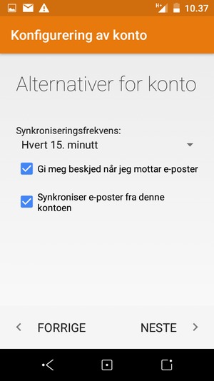 Velg NESTE