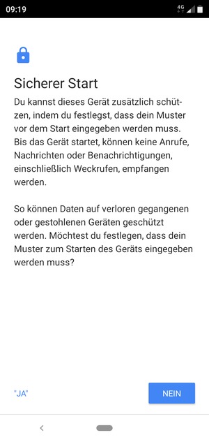 Wählen Sie die gewünschte Option