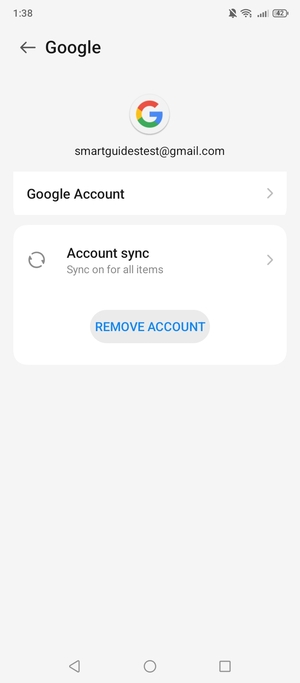 Select Account sync