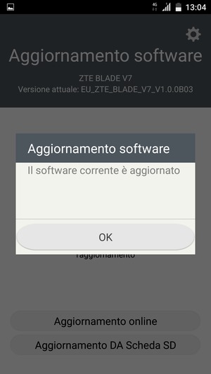 Se il tuo telefono è aggiornato, seleziona OK