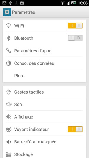 Sélectionnez Plus...