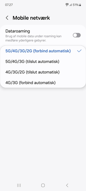 Vælg din foretrukne mulighed