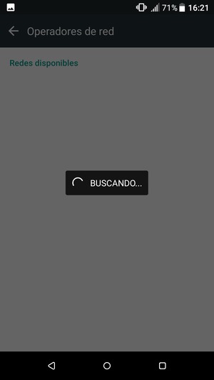 Espere a que la búsqueda termine