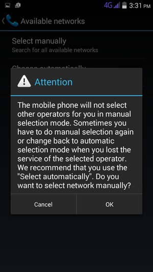Select OK