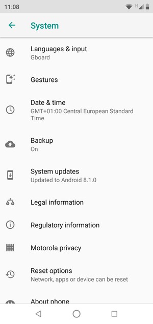 Select System updates