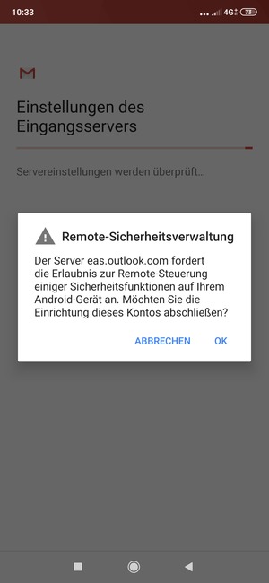 Wählen Sie OK