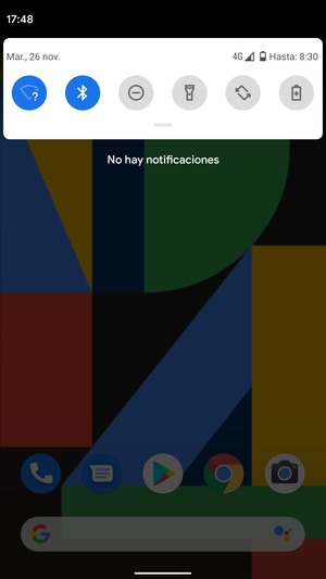 Deslice hacia abajo el menú superior de nuevo