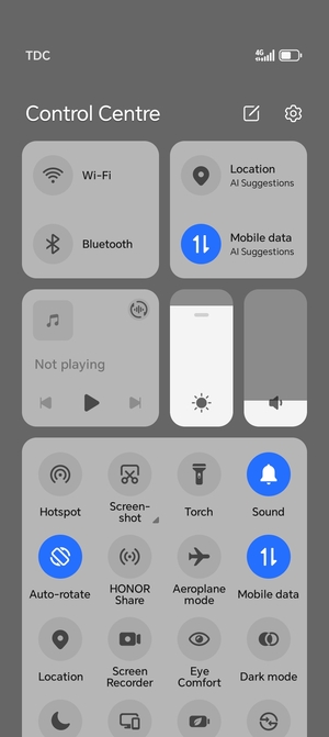 Turn on Adaptive brightness