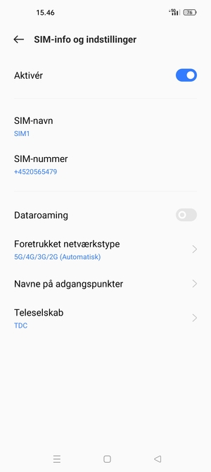 Vælg Navne på adgangspunkter