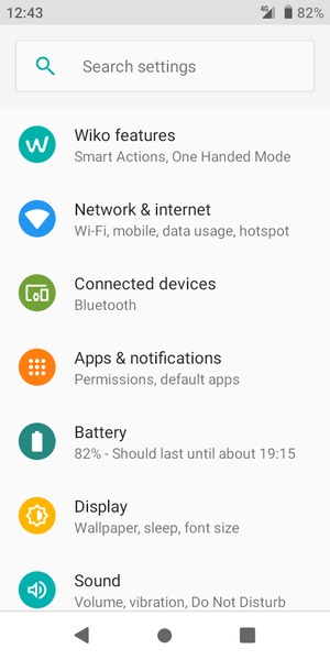 Select Network & internet