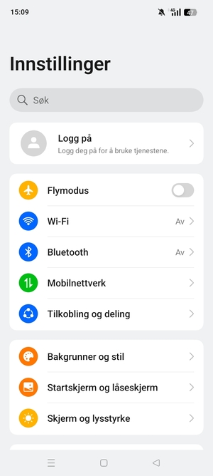 Velg Wi-Fi