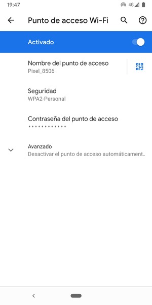El teléfono ha sido configurado para su uso como módem