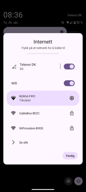 Slå av Wifi