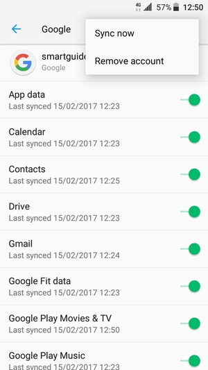 Select Sync now