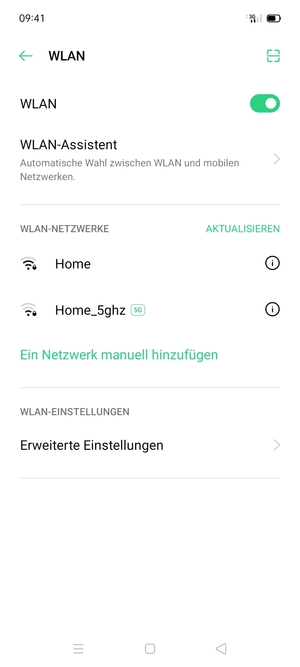 Wählen Sie das Wireless-Netzwerk, zu dem Sie eine Verbindung herstellen möchten