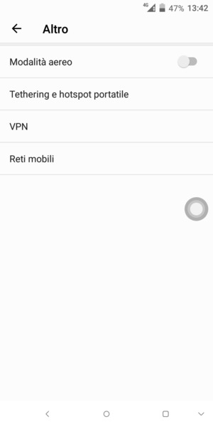 Seleziona Reti mobili