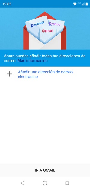 Seleccione Añadir una dirección de correo electrónico