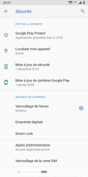 Votre téléphone est maintenant sécurisé par un écran de verrouillage