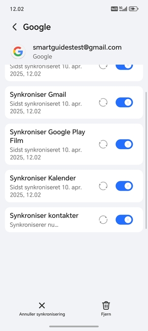 Dine kontakter fra Google vil nu blive synkroniseret til din smartphone
