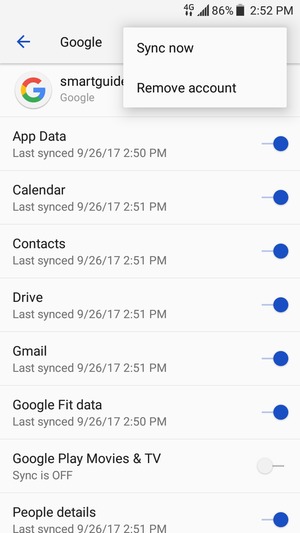 Select Sync now
