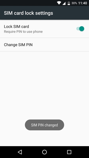 Your SIM PIN has been changed