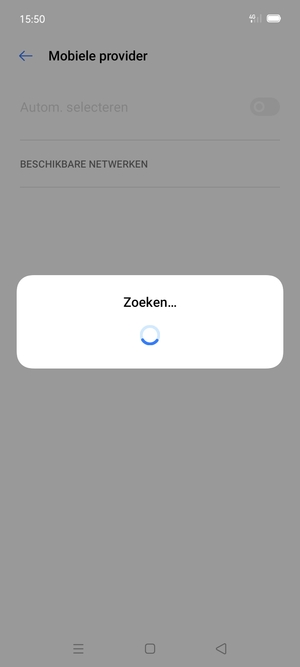 Wacht tot de zoekopdracht beëindigd is
