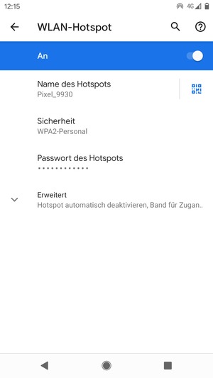Ihr Handy ist jetzt für die Verwendung als Modem eingerichtet