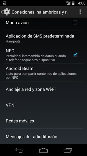 Seleccione Redes móviles
