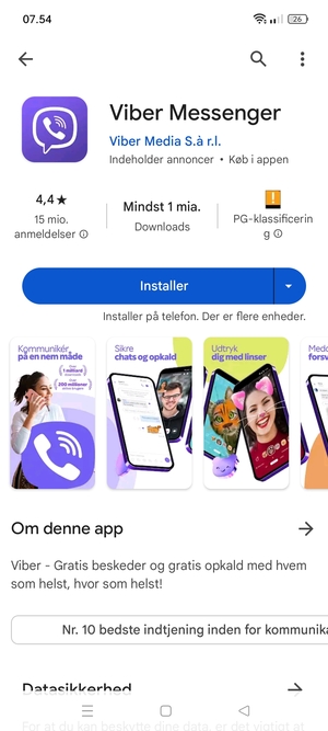 Vælg Installer