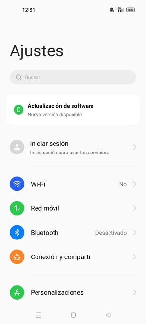 Seleccione Wi-Fi